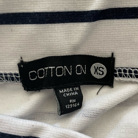 Cotton On Striped Stretch Pencil Skirt - Picture 4 of 4